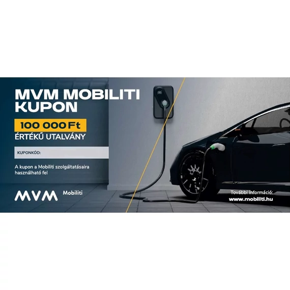 Mobiliti kupon 100.000 Ft (365 nap) értékben, digitálisan kézbesítve